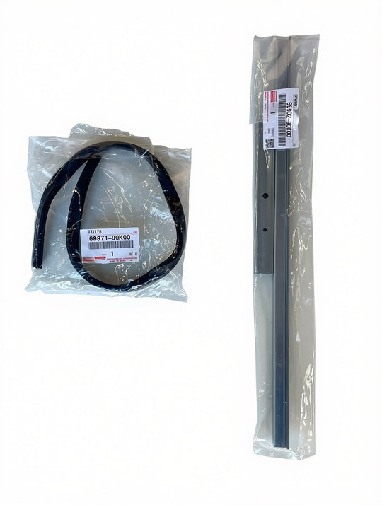 Genuine Toyota 69902-90K00 Front Left Hand Door Glass Channel Rail Landcruiser 70 Series