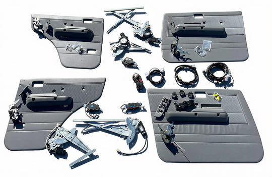 79 Series Dual Cab Landcruiser Complete Electric Power Window Kit with Full Glass Window...