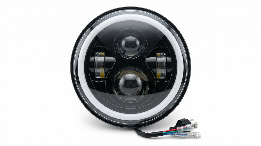7 Inch LED Headlight Assembly for Toyota Landcruiser with Indicator Ring (set of 2)