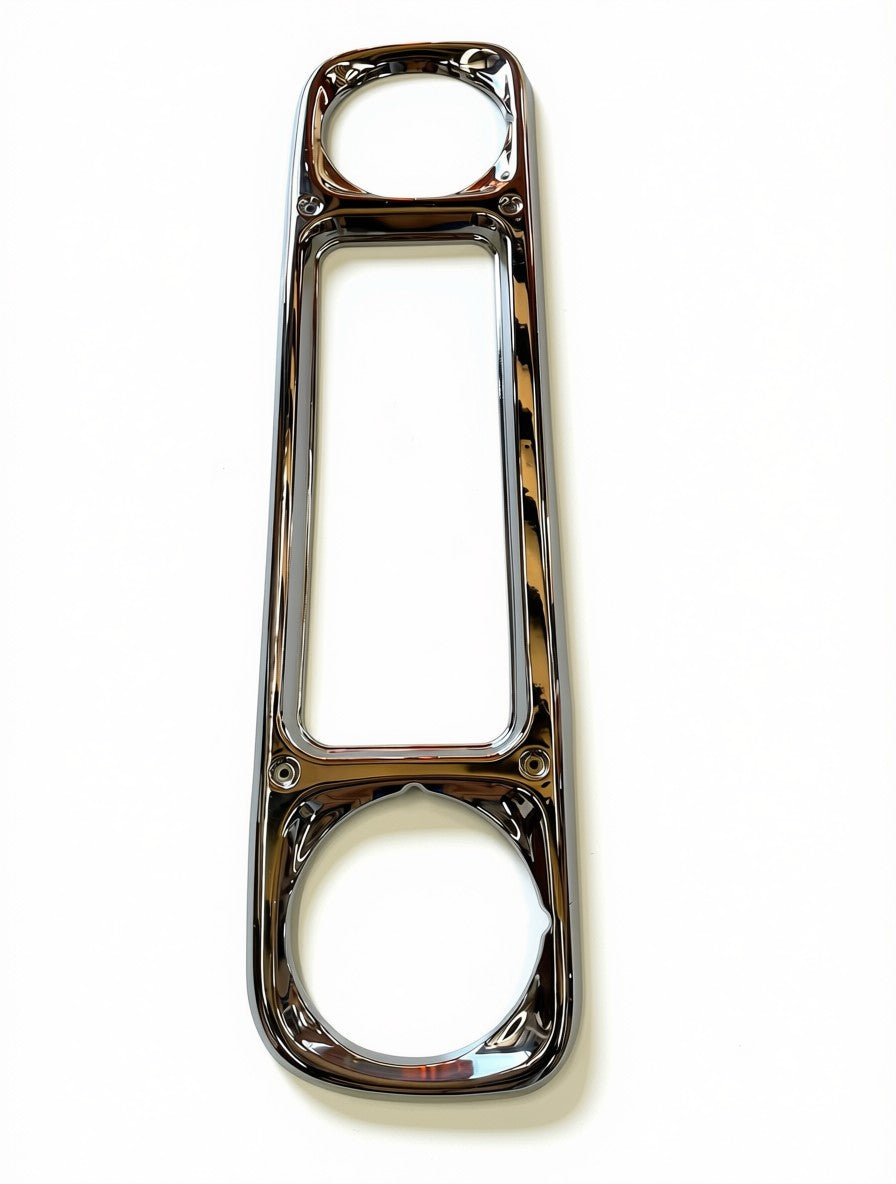 Aftermarket Chrome Grille Light Bezel Panel Suitable for 40 Series Landcruiser Late Model..