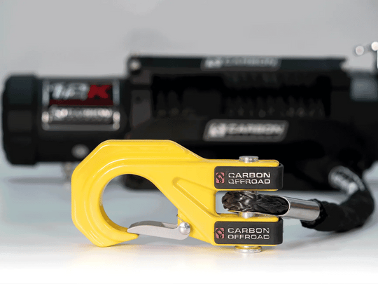 Carbon Offroad MegaPro Winch Hook - Recovery Red 2