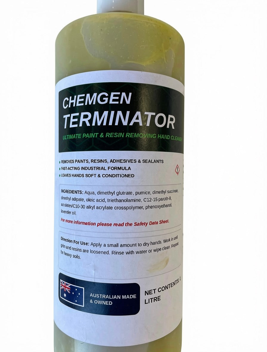 Chemgen Terminator Ultimate Paint & Resin Removing Hand Cleaner Removes 2K Paint