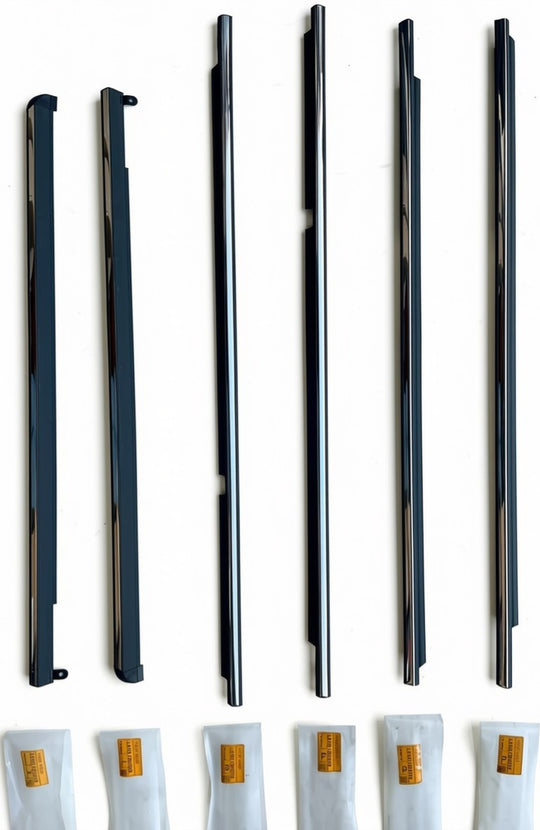 Chrome Window Seal Belt Weatherstrip Kit for Toyota Land Cruiser 100 Series..