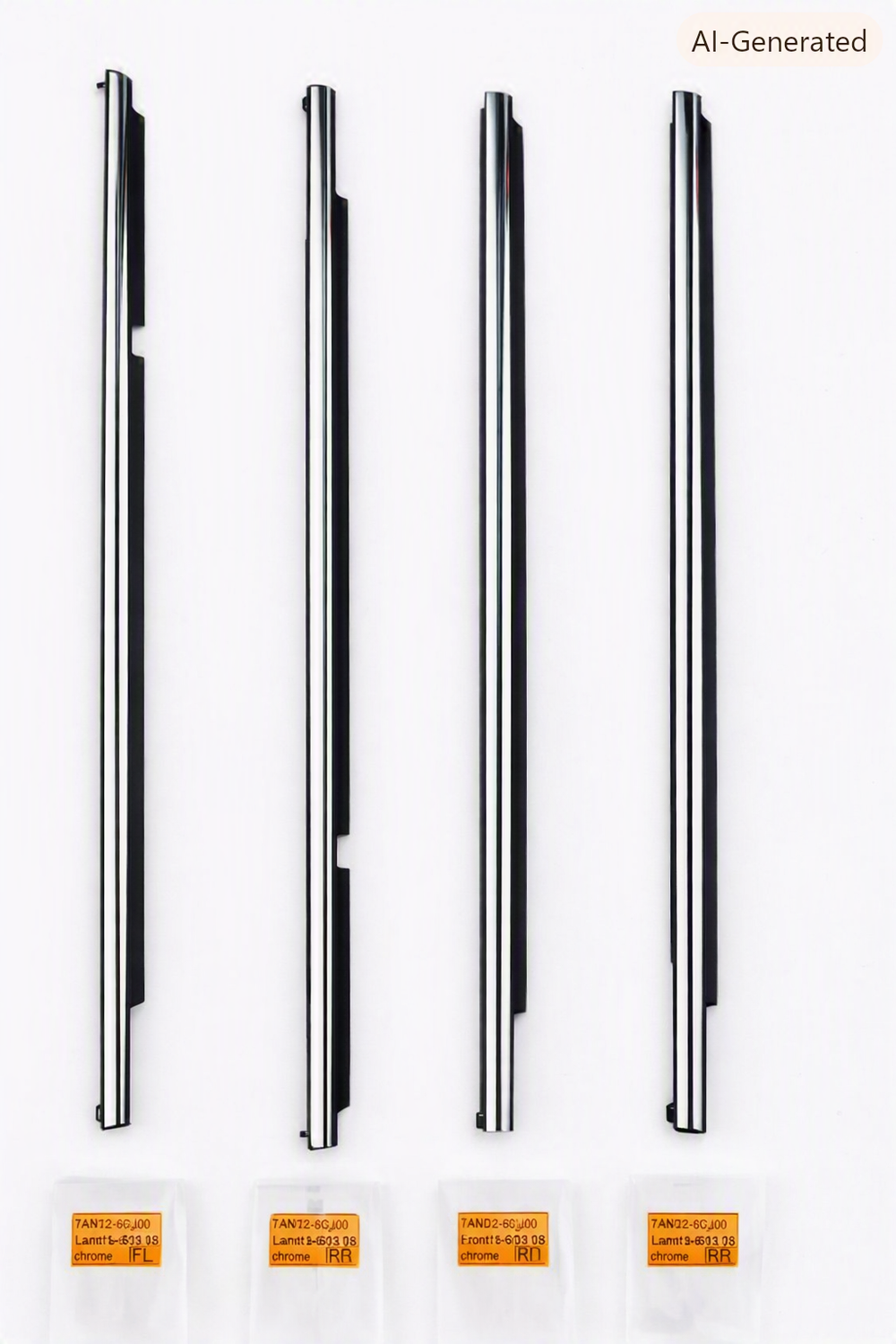 Chrome Window Seal Belt Weatherstrip Kit for Toyota Land Cruiser 200 Series.