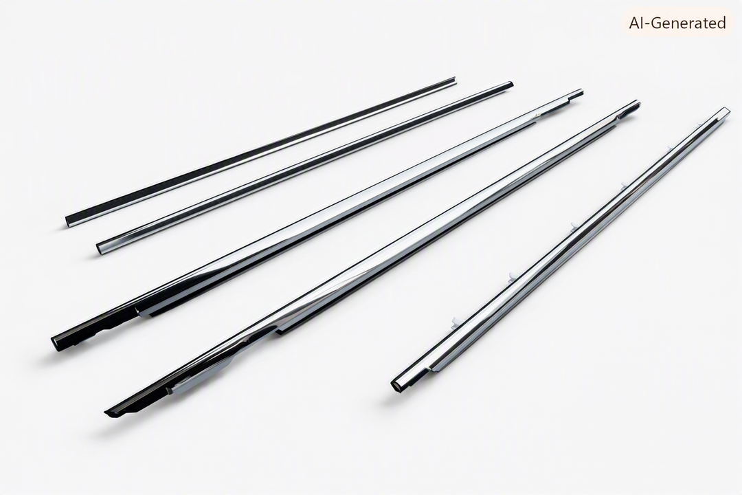 Chrome Window Seal Belt Weatherstrip Kit for Toyota Land Cruiser 80 Series