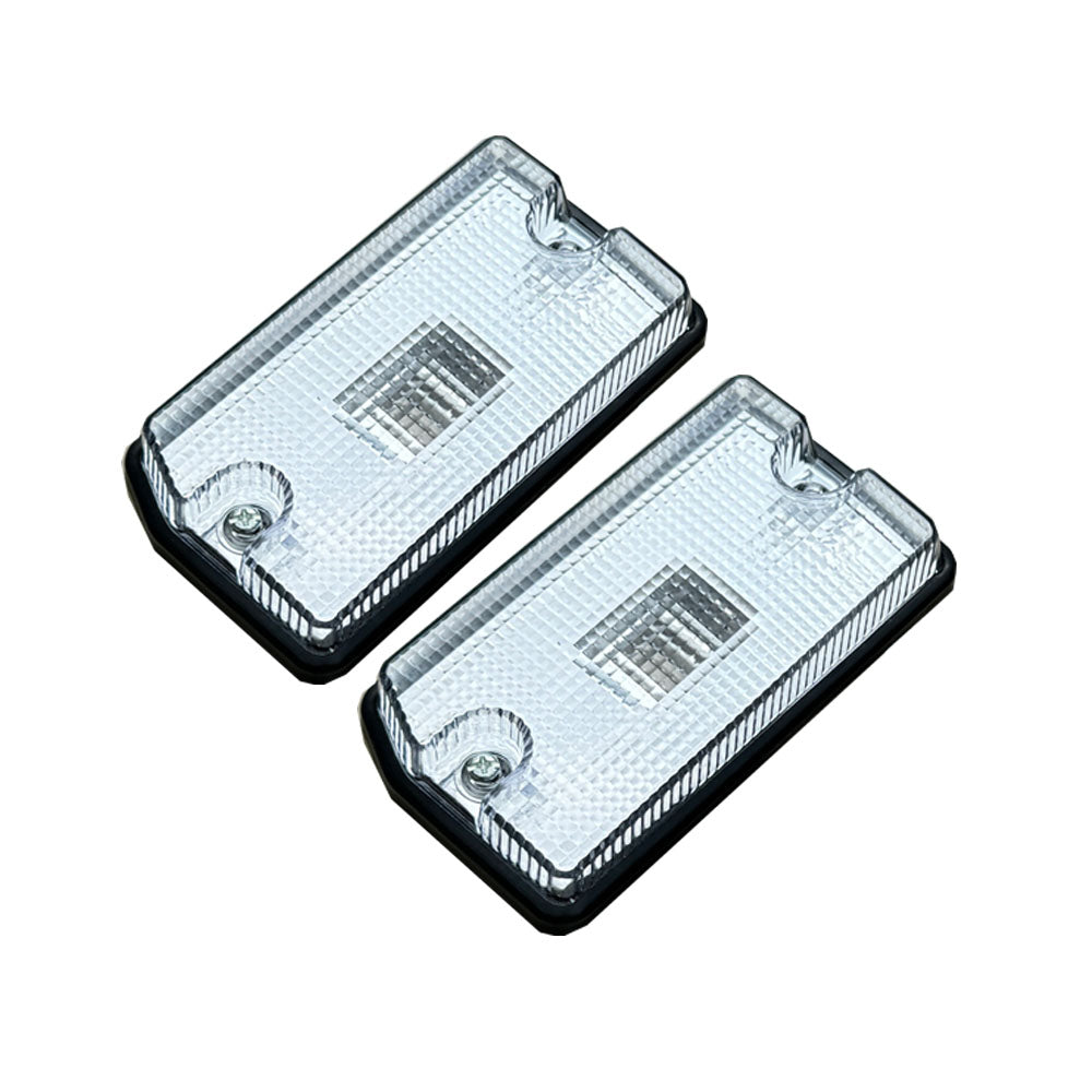 Set of Clear/Crystal LED Indicator Turn Signal Side Marker for Landcruiser 70 Series