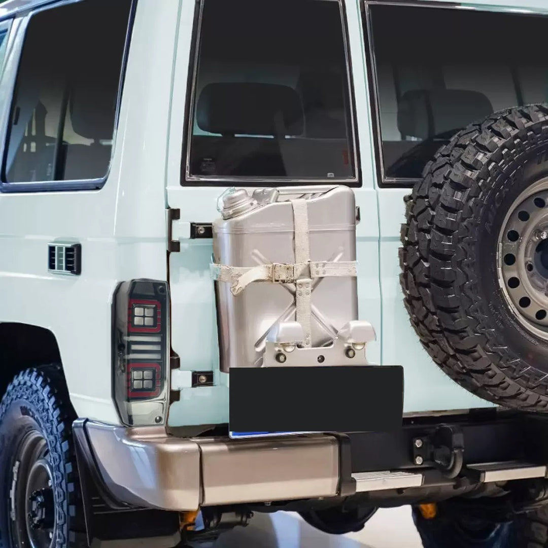 Set of LED Tail Lights Suitable for Toyota Landcruiser 78 Series on rear of vehicle