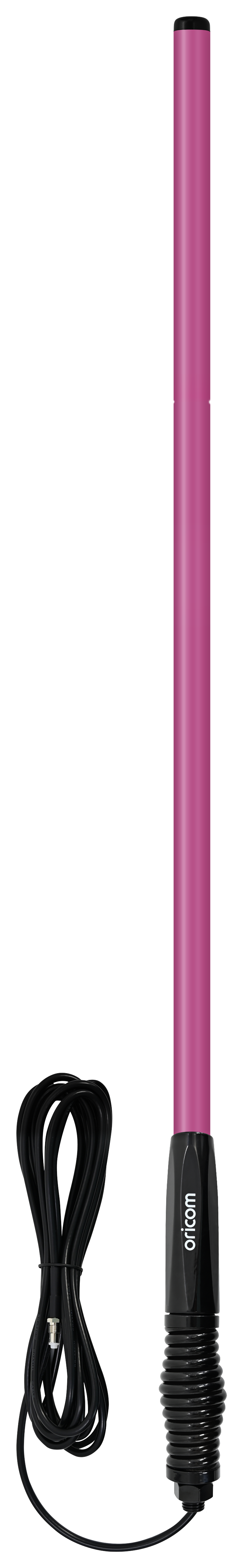 Oricom 6.5dBi Pink UHF CB Antenna with Detachable Pole 1140mm ANU806PNK