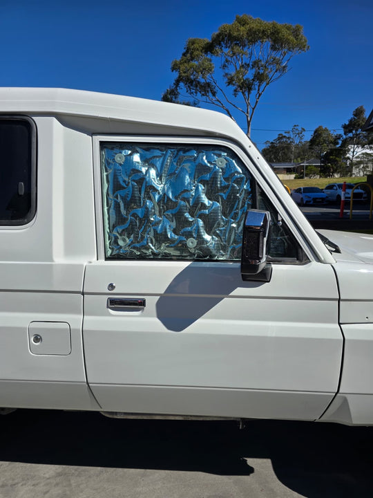 Aftermarket Solar Shade Screen Set Suitable for Toyota Landcruiser 78 Series Troop Carrier Troopy