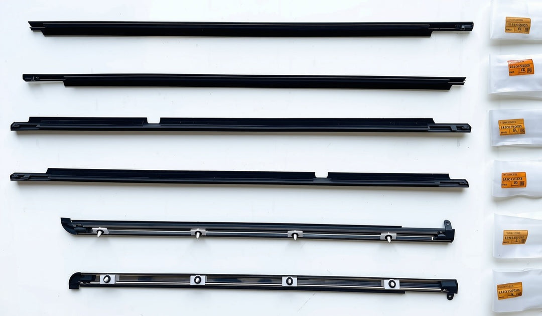 Window Seal Belt Weatherstrip Kit for Toyota Land Cruiser 100 Series Black.