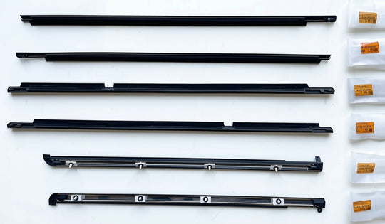 Window Seal Belt Weatherstrip Kit for Toyota Land Cruiser 100 Series Black.