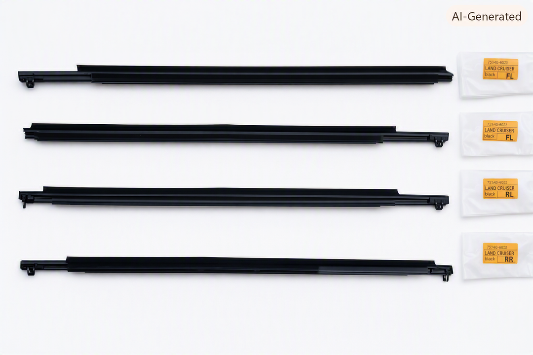 Window Seal Belt Weatherstrip Kit for Toyota Land Cruiser 200 Series Black....