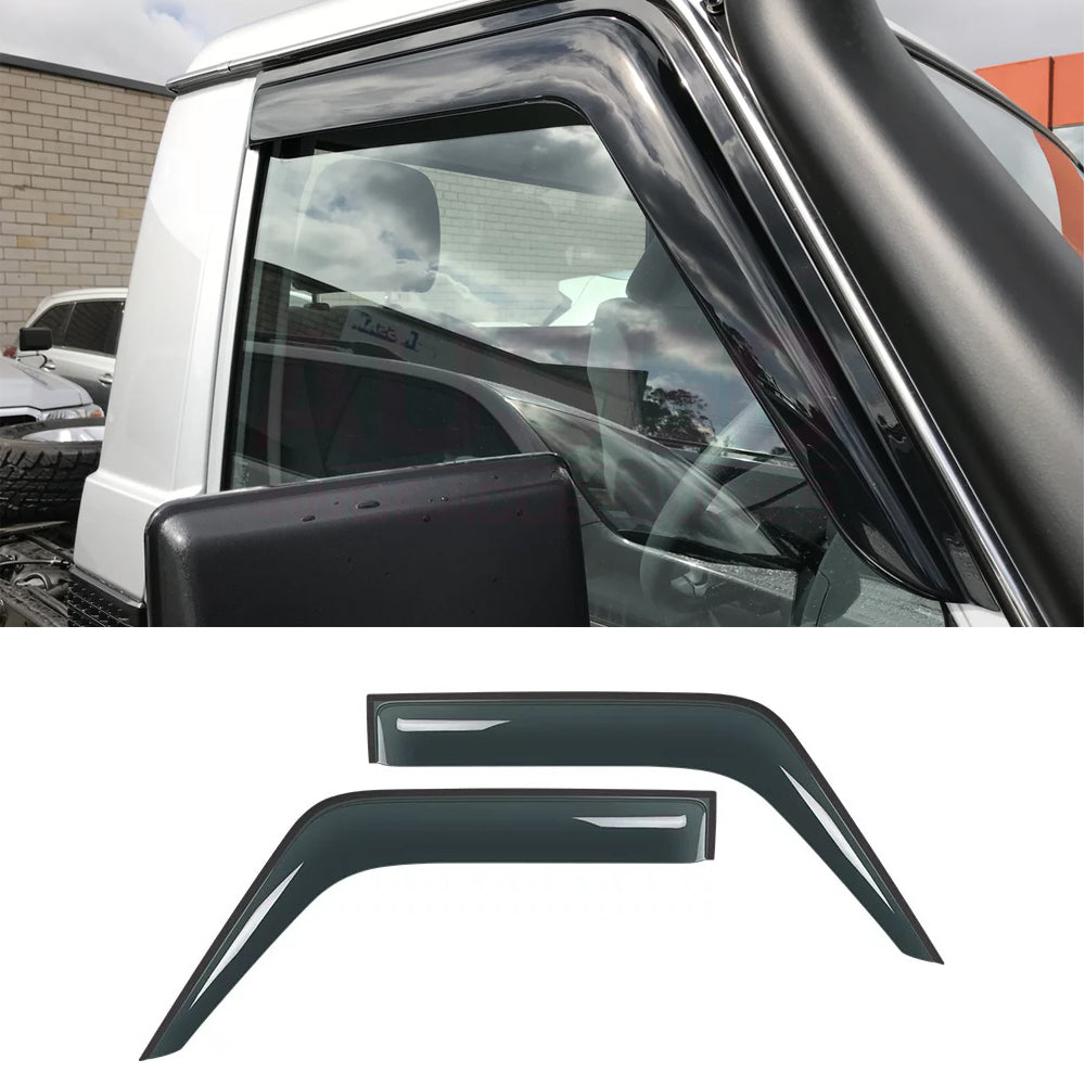 Set of Landcruiser 70 series weather shield